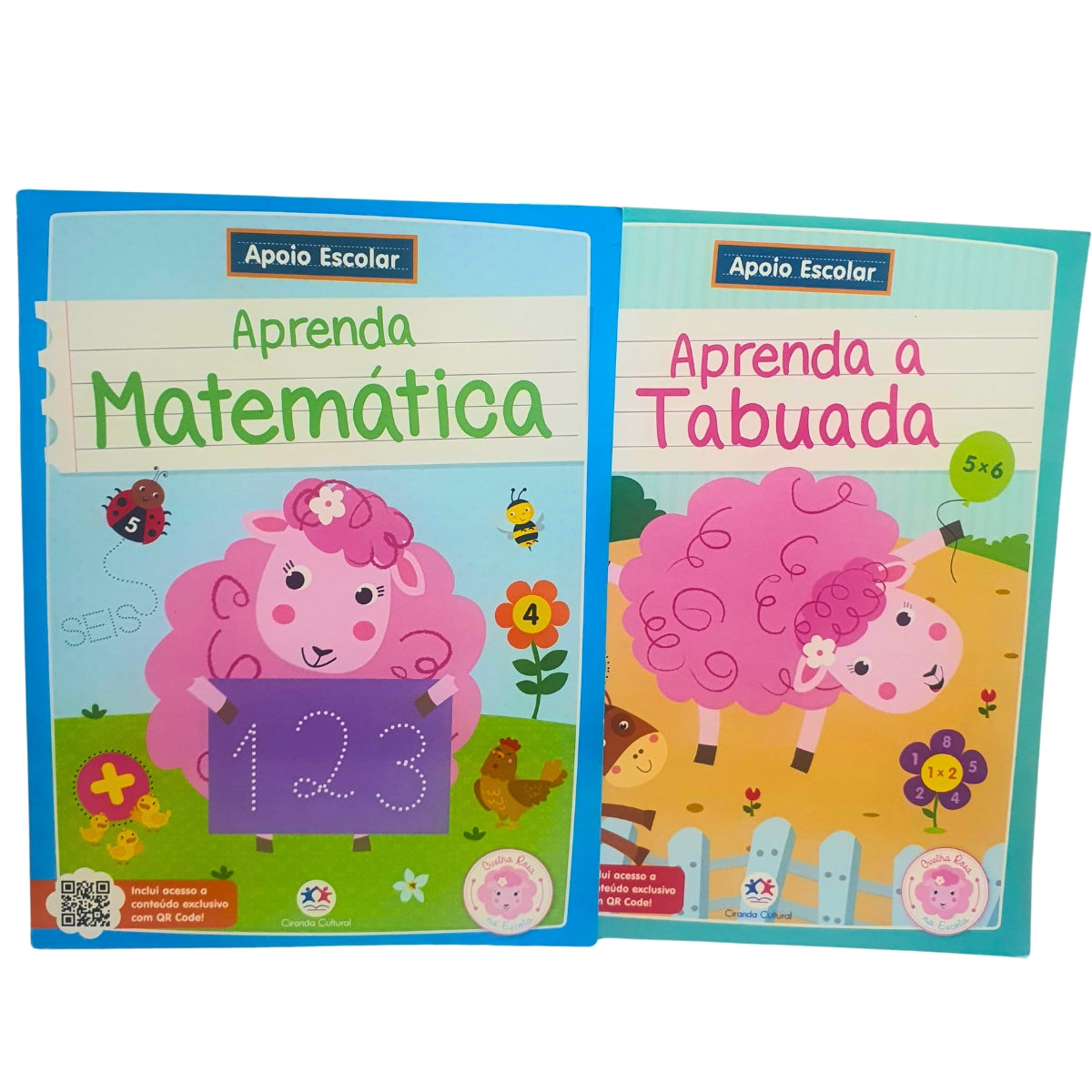Kit 2 Livros Infantil Apoio Escolar: Aprenda Matemática + Aprenda A Tabuada - Ciranda Cultural Kit 2 Livros Infantil Apoio Escolar: Aprenda Matemática + Aprenda A Tabuada - Ciranda Cultural